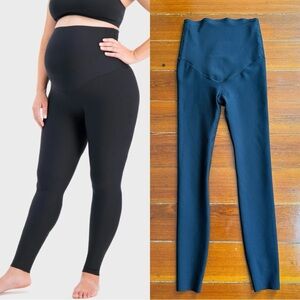 The Glowe Maternity and Beyond Supportive Full Length Leggings Sz XS 💛🍄